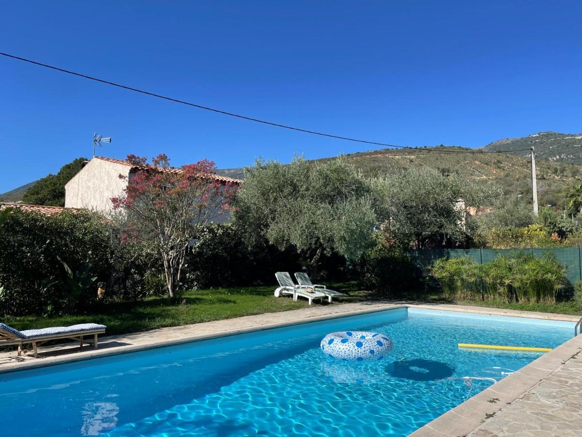 Bas De Villa Avec Acces Piscine Pres De Nice Cannes Monaco Carros Exterior photo